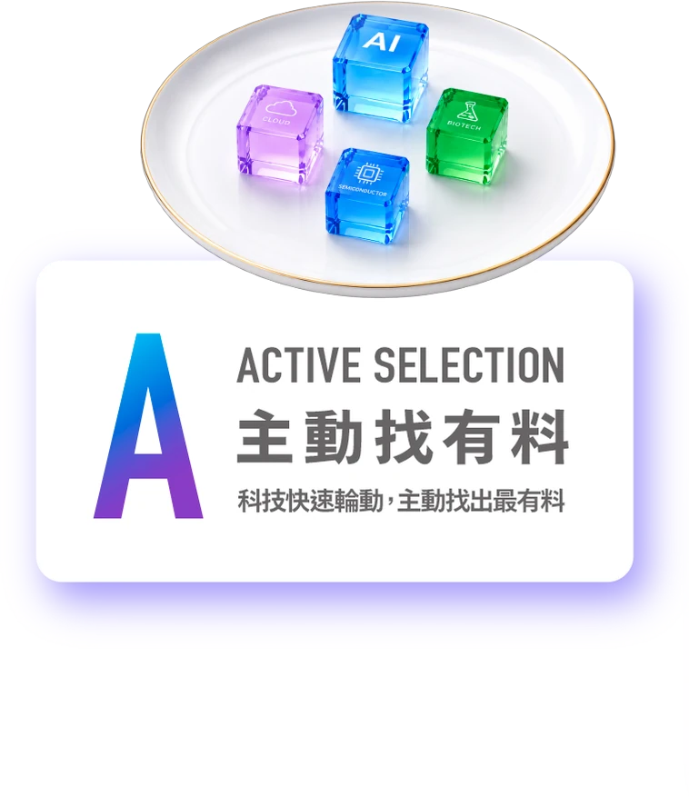 A Active Selection 主動找有料:科技快速輪動,主動找出最有料